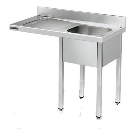 Fregadero de 1200x550 mm con espacio lavavajillas