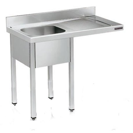 Fregadero de 1200x550 mm con espacio lavavajillas