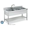 Fregadero industrial 2000x700