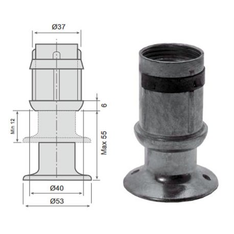 Pata regulable N-37R