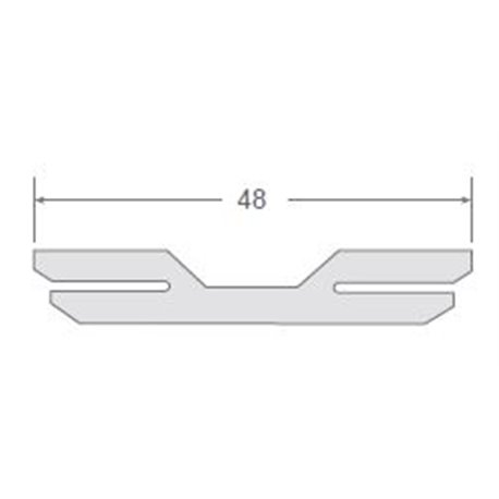 Perfil de PVC 121 para uniones 