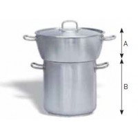 Conjunto cuscusera bombeado con tapa