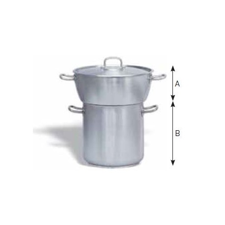 Conjunto cuscusera bombeado con tapa
