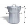 Conjunto cuscusera bombeado con tapa