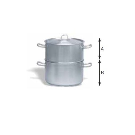 Conjunto vaporera con tapa