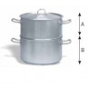 Conjunto vaporera con tapa
