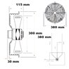 Ventilador aspirante Ø 300 con reja y soporte