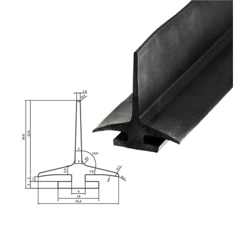 Burlete para puerta Vaiven 4M