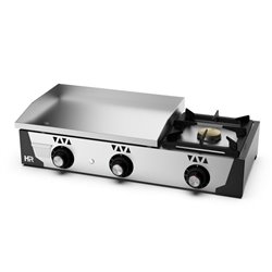 Plancha a gas de 60 cromo con fogón