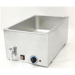 Baño maría GN 1/1 con grifo desagüe
