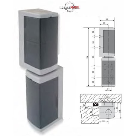 Bisagra para camaras G-982
