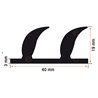 Burlete 40x19mm Perfil Caucho Esponjoso (1m)
