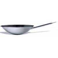 Wok antiadherente fondo redondo multi-metal