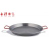 Paellera valenciana de acero pulido