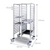 Carro doble 2x17 guías inoxidable