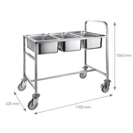 Carro para cubetas Gastronorm