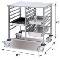 Mesa carro 14 guías para GN