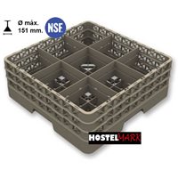 Cesta 9 comp. abierta montada