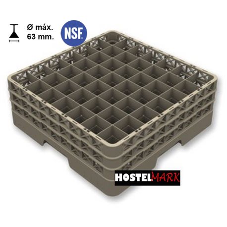 Cesta 49 comp. abierta montada