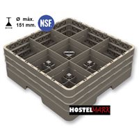 Cesta 9 comp. cerrada montada