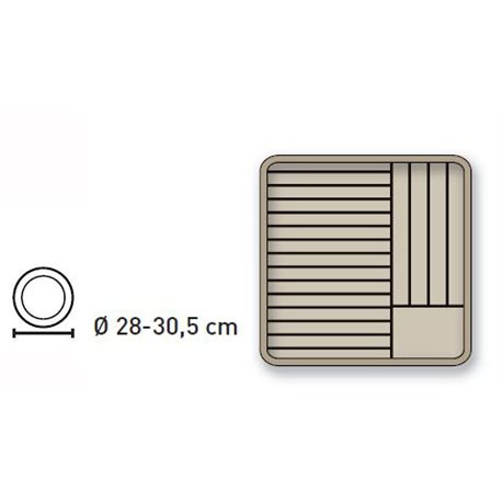 Cesta para platos de 20 a 30.5 cm