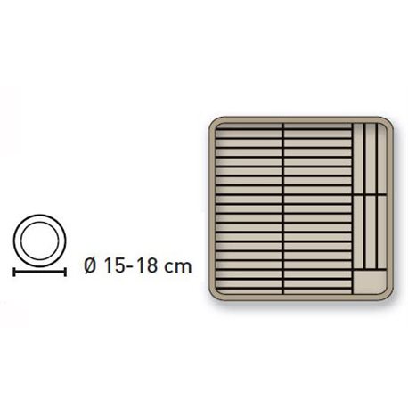 Cesta para platos de 15 a 18 cm