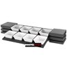 Conjunto soprte 8 bols cuadrados