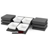 Conjunto soprte 4 bols cuadrados