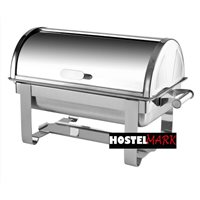 Chafing dihs con tapa tipo roll top 