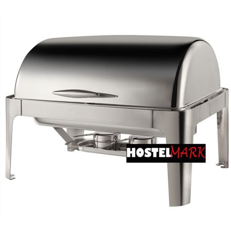 Chafing dihs rectangular con tapa tipo roll pot