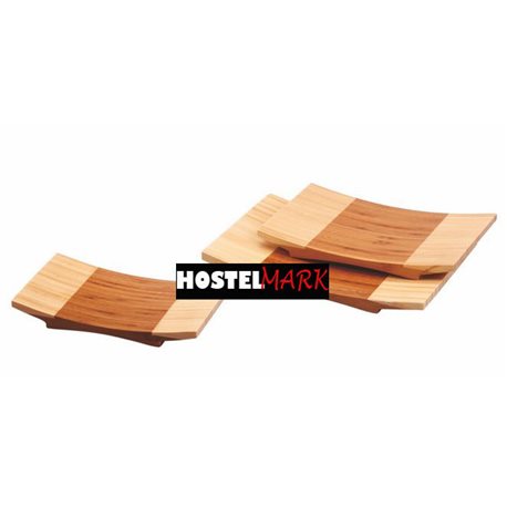 Tabla curvada bambú sushi