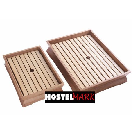 Vaporera rectangular de bambú y madera