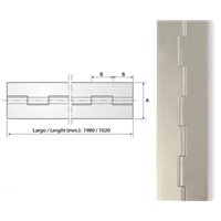 Bisagra de piano inoxidable