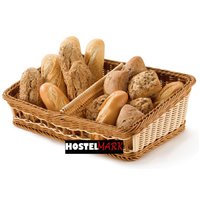 Cesta rectangular dos compartimentos para pan