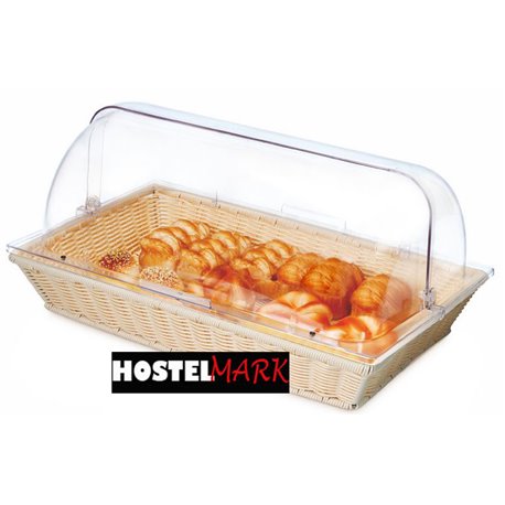 Cesta buffet rectangular con tapa
