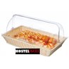 Cesta buffet rectangular con tapa