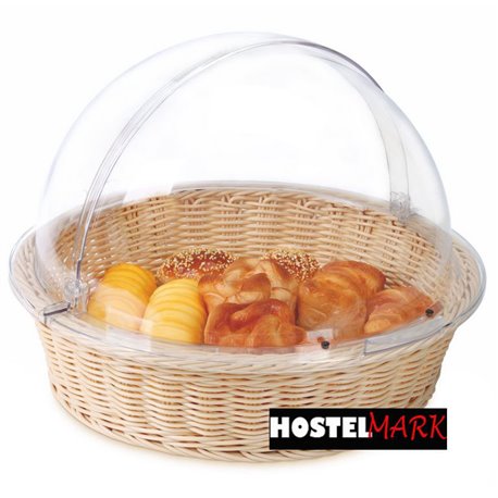 Cesta buffet redonda con tapa