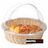 Cesta buffet redonda con tapa