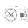 Ventiladores con aro-soporte y hélice