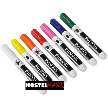 Marcadores de tiza fluorescente
