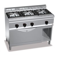 Cocina a gas 3 fuegos y horno maxi (fondo 600)