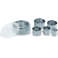 Caja de 8 cortapastas redondos lisos