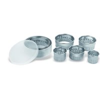 Caja de 8 cortapastas redondos rizado