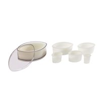 Caja de 7 cortapastas ovalados de poliglas