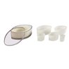 Caja de 7 cortapastas ovalados rizados de poliglas