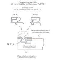 Perfil de PVC 136 para burletes 