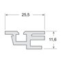 Perfil de PVC 136 para burletes 