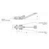 grifo pedal mezclador 2 aguas pd 171