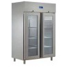 Armario refrigerado inoxidable Gastronorm cristal doble