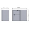 Armario puertas practicables de pared